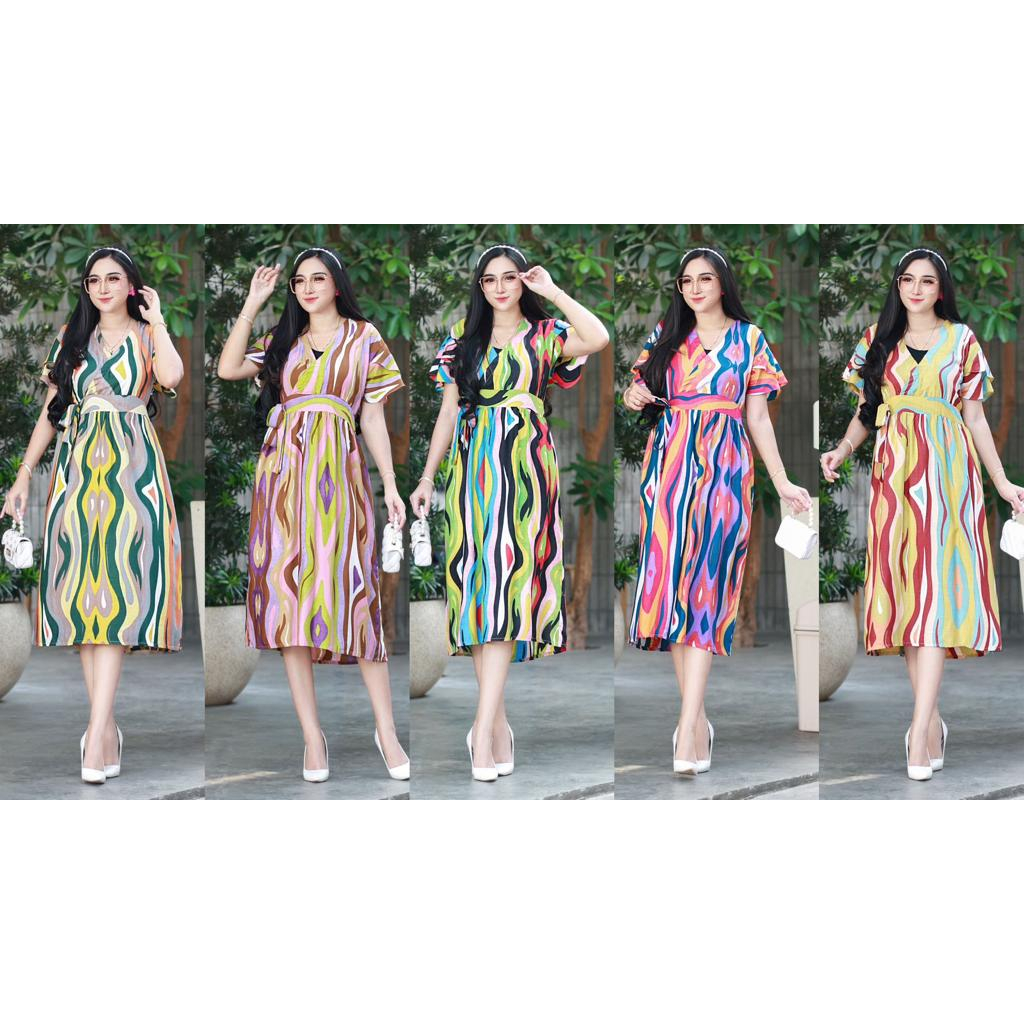 Baju Dress Daster Homedress Chibi Cibi Kimono MiuMiu Miu Miu Motif Kekinian Model Terbaru Cantik Rem