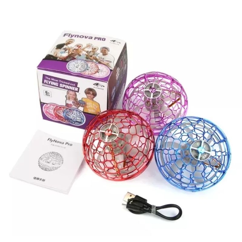 Mainan Anak Drone Bola Terbang Ufo Bomerang Fliyying Remote Control