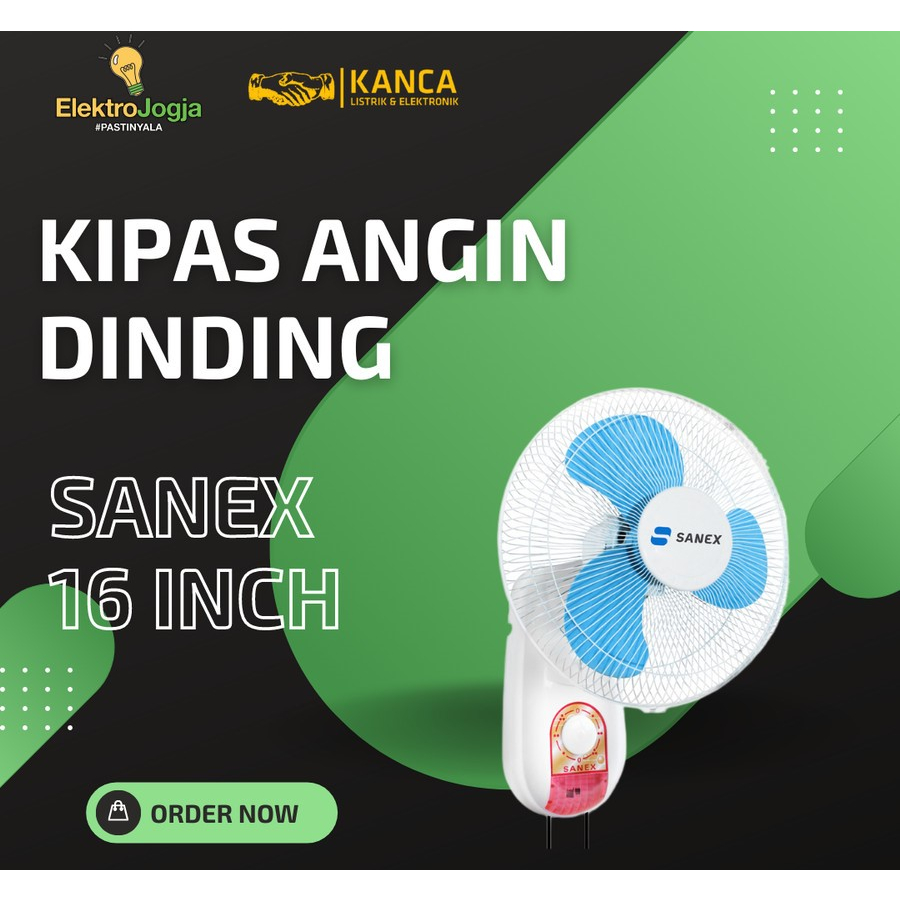 KIPAS ANGIN DINDING TEMBOK SANEX WALL FAN 16 INCH