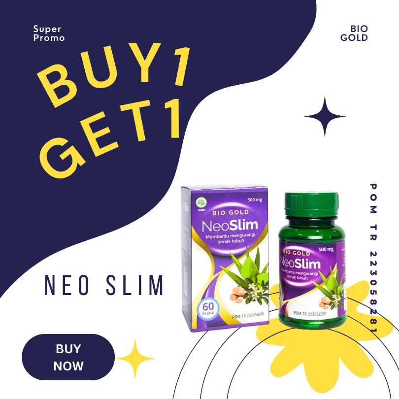 

Neo Slim Bio Gold Original Pelangsing Alami Obat Detox Kapsul Langsing Diet NeoSlim Asli BPOM