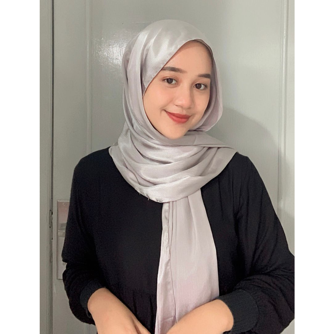 Pashmina Malay Silk Satin Texture Premium Shawl Rayya Silk || Silk Satin Credenza || Pashmina silk s