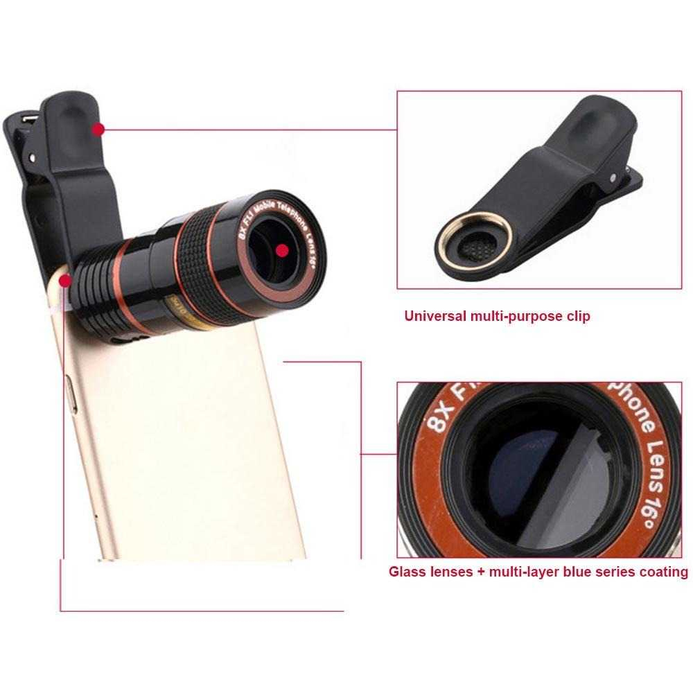 Lensa Smartphone Teleskop External Single Telescopic Lens Lensa Tambahan Handphone Pembesar Objek Berkualitas