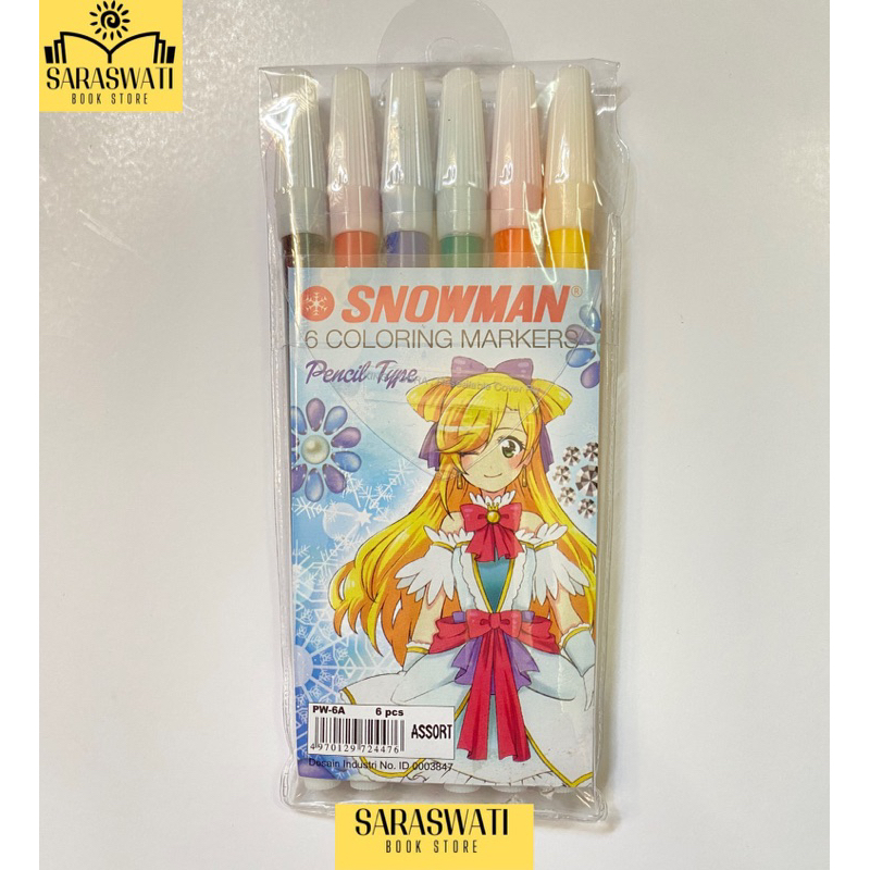 

Spidol Snowman 6 Warna Set