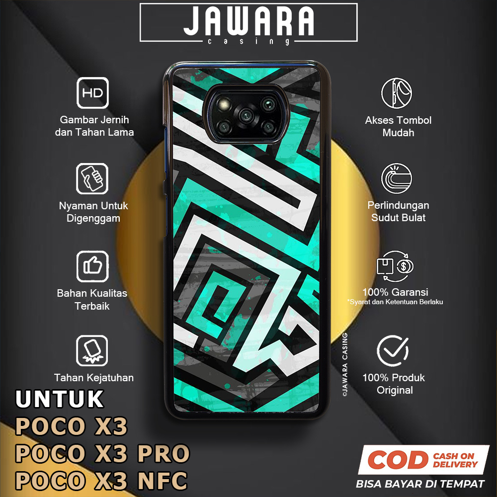 Case Poco X3 X3 Pro X3 NFC Casing Poco X3 X3 Pro X3 NFC Jawara Casing [DDLE] Case Glossy Case Aesthe
