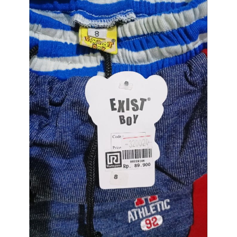 Jogger Anak by Exist Boy Ramayana size 8 ✨Bonus Stiker Momo