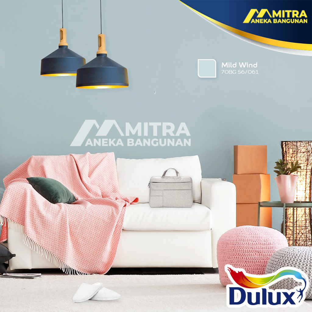 CAT TEMBOK DULUX MILD WIND 70BG 56/061 / DULUX INTERIOR EKSTERIOR ABU BIRU