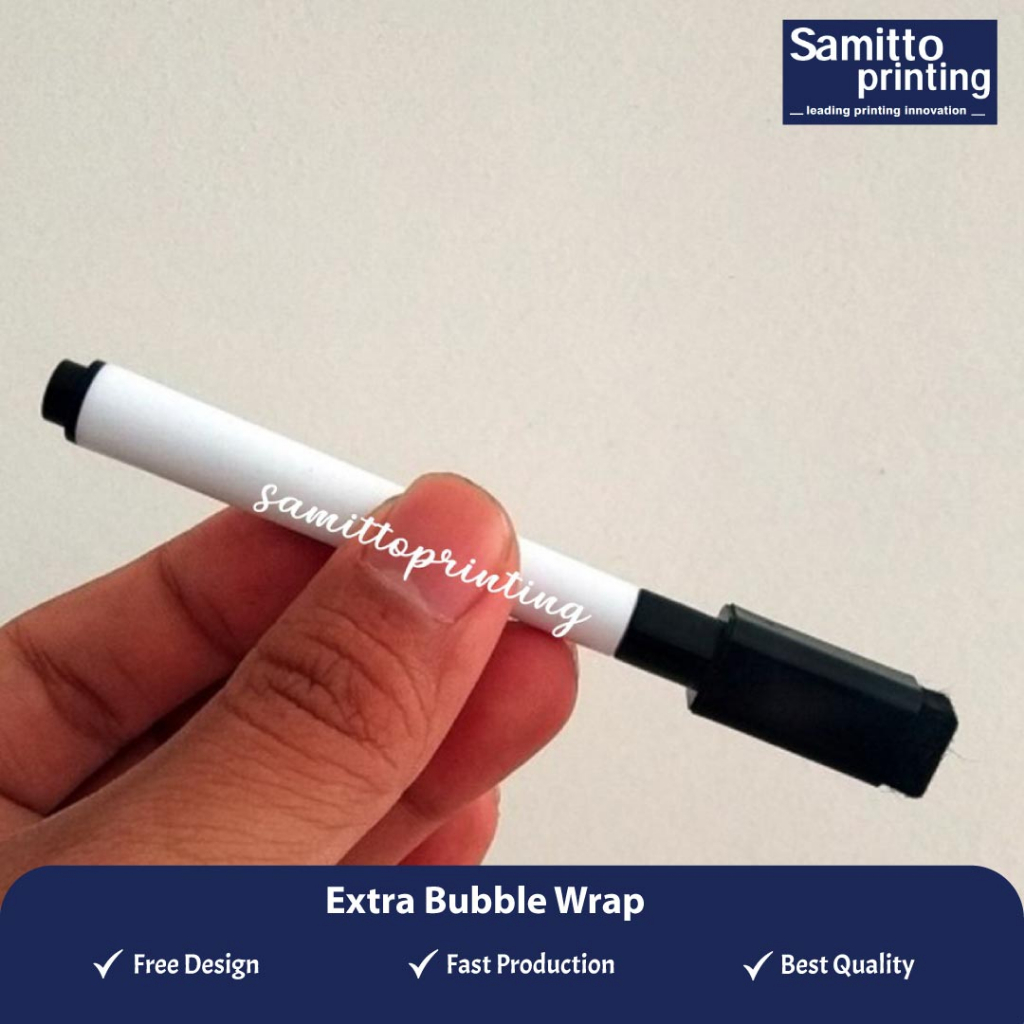 

Spidol Wipe Clean HITAM (ada Penghapus) SAMITTOPRINTING