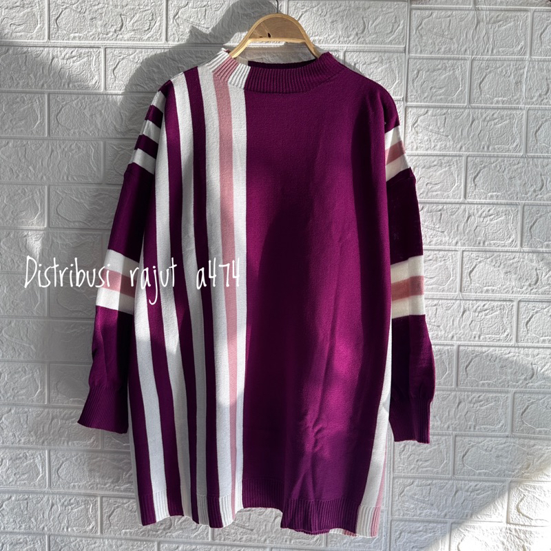 KALISTA BLOUSE RAJUT OVERSIZE ATASAN RAJUT WANITA