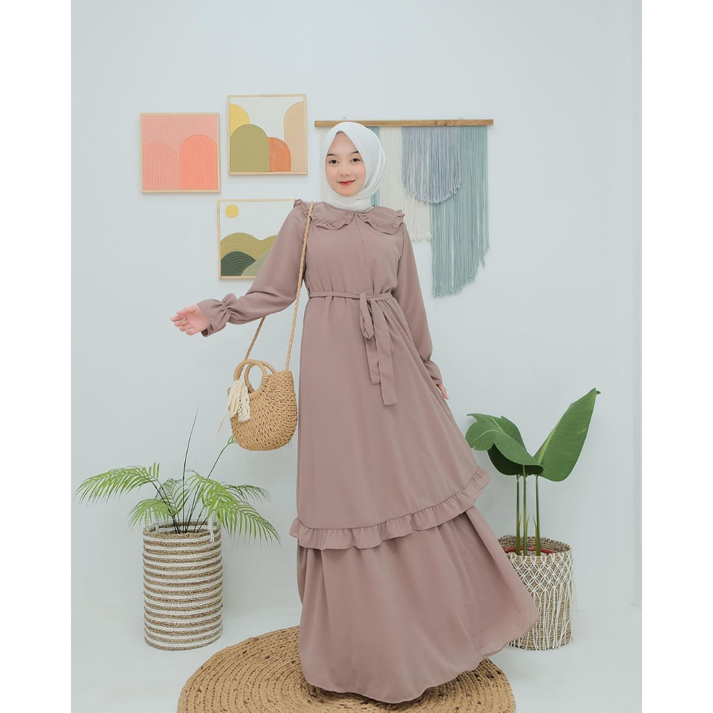 LIMITED - SYARAH DRESS GAMIS ELEGAN WANITA CERUTY BABYDOLL PREMIUM