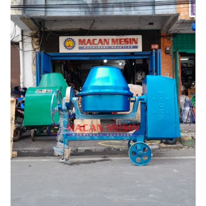 MESIN PENGADUK SEMEN BETON MOLEN MIXER GT 350L TIGER TANPA MESIN