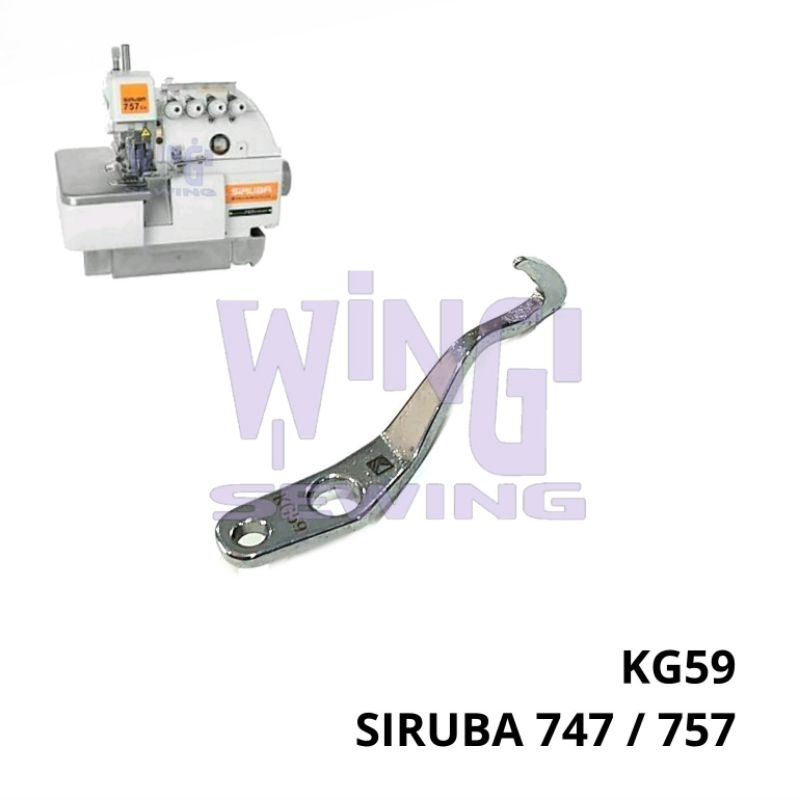 KG59 SIRUBA 747 757 Tahanan Looper Mesin Jahit Obras Industri KG59