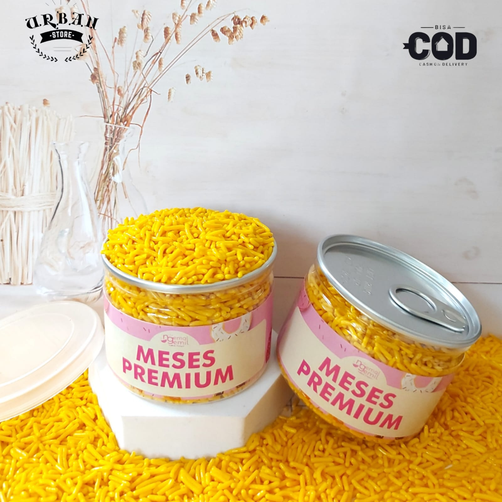 

Can - Kuning Meses Butiran Coklat Sprinkle Topping Kue Donut Bolu Kualitas Premium