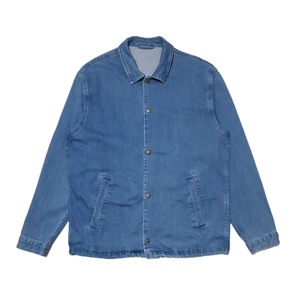 GU Uniqlo Denim Coach Jacket Jaket Outer