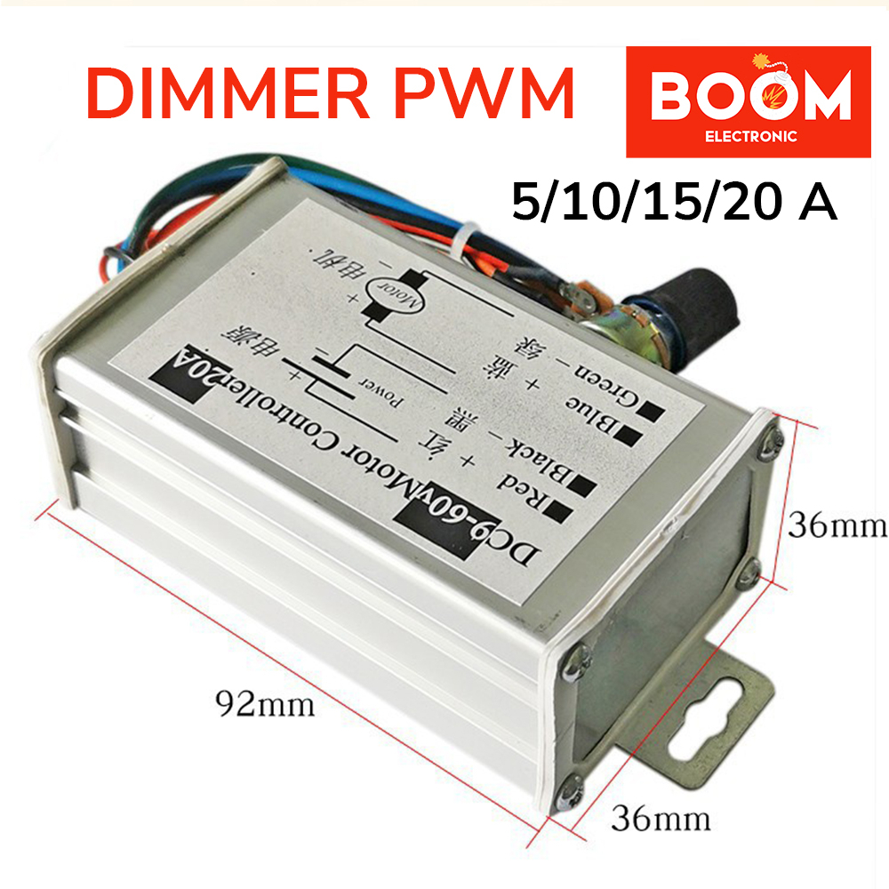 DIMMER PWM Motor DC Speed 5A , 10A ,15A dan 20A