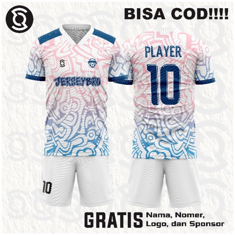Jersey Baju Futsal dan Sepakbola Custom Satuan Full Printing