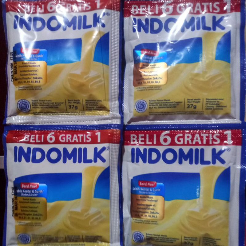 

Indomilk susu sachet beli 6 gratis 1