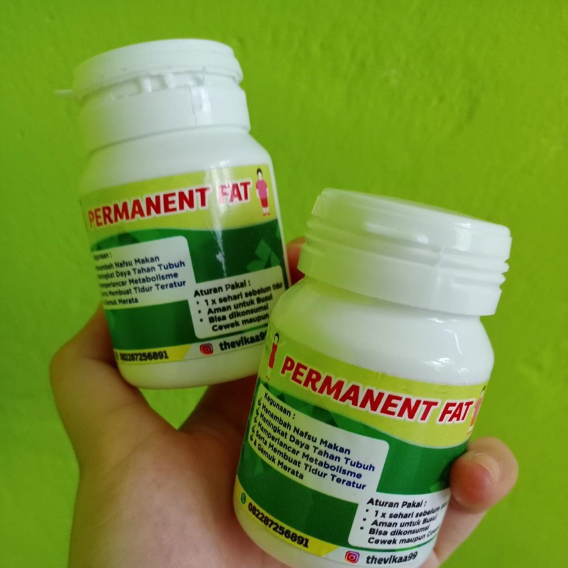 permanent fat/obat gemuk paling manjur garansi uang kembali jika tdr manjur