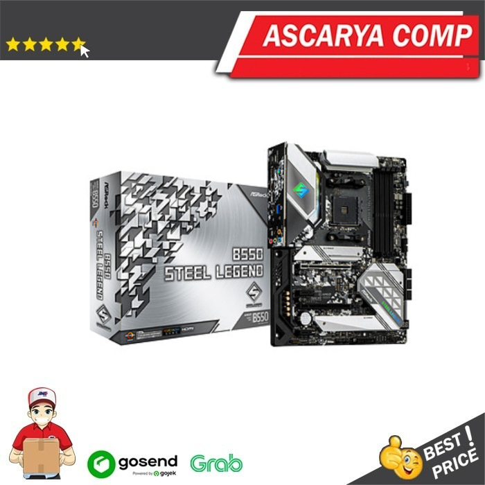 ASRock B550 Steel Legend AMD Ryzen (AM4, AMD B550, DDR4)