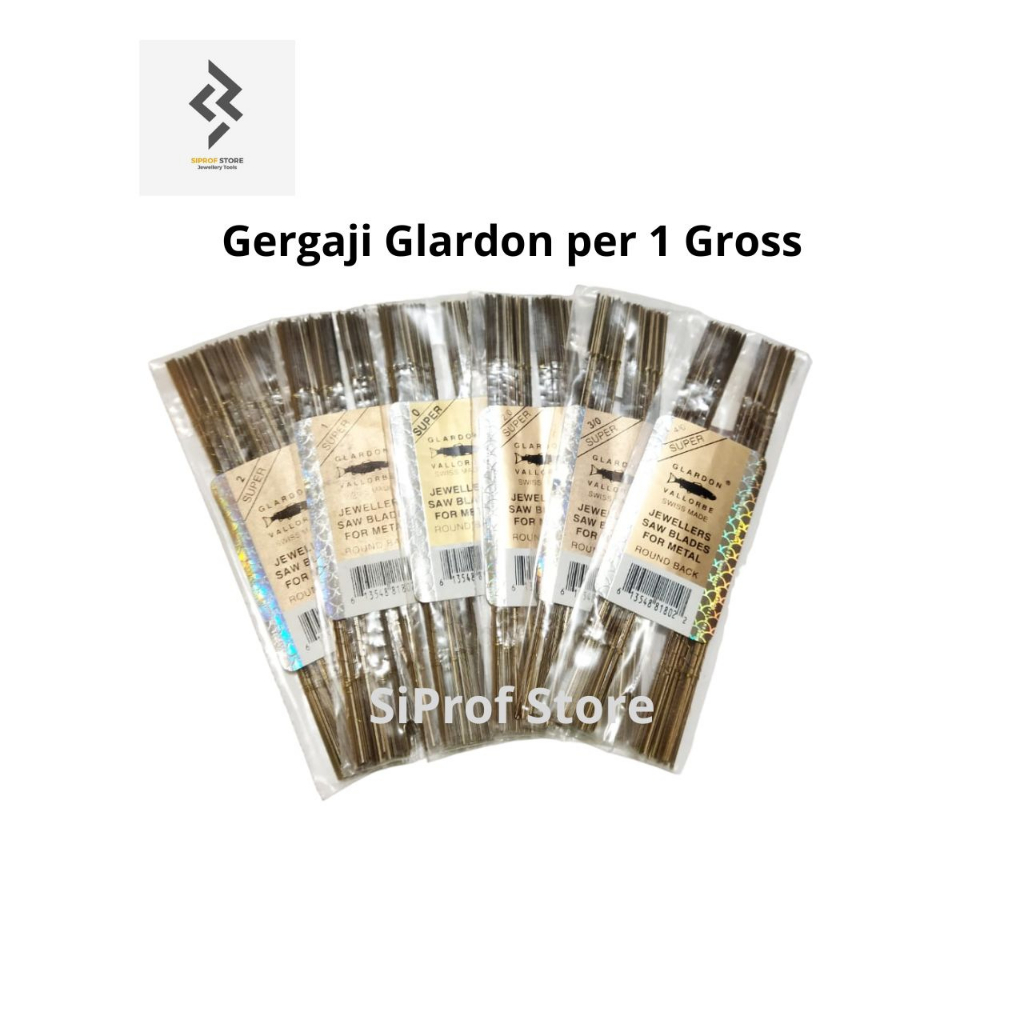 

Mata Gergaji Emas Glardon no.0, 1, 2, 2/0, 3/0 dan 4/0 per Gross