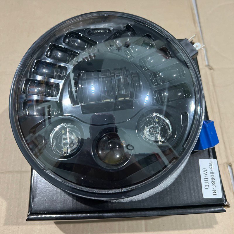 daymaker 7inch Tiger ninja lampu kota biru dan putih lampu headlamp daymaker 7 inch ninja vixion mp 