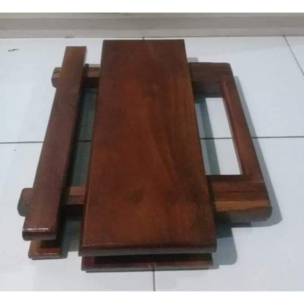 MEJA LIPAT 30x40 cm MIRING &amp; LIPAT  KAYU MAHONI FUL PLITUR