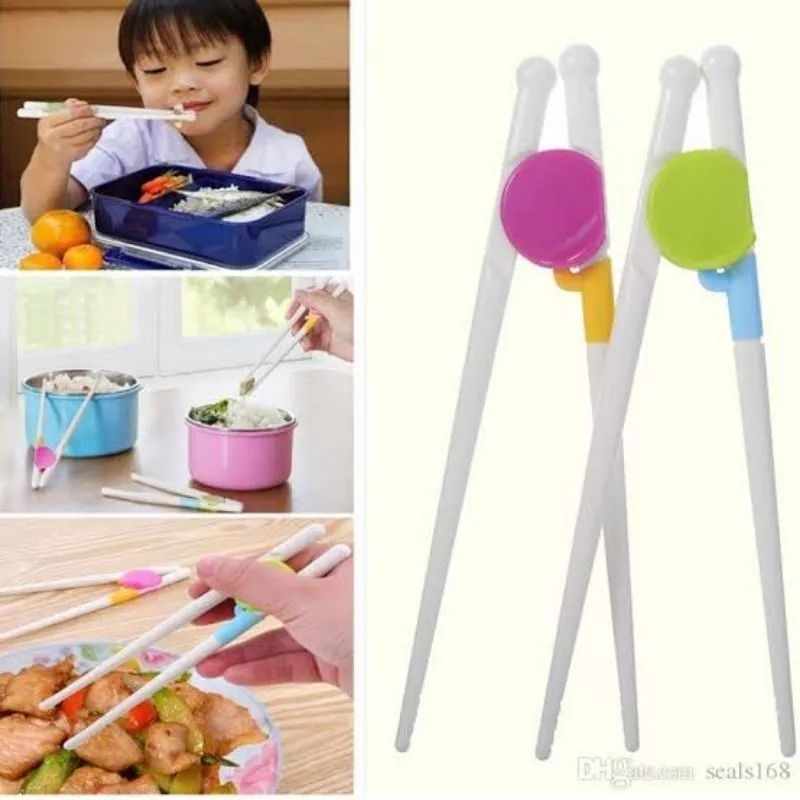 Sumpit Belajar Makan Anak/Sumpit Chopstick Melatih Motorik Anak/Children Training Chopstick