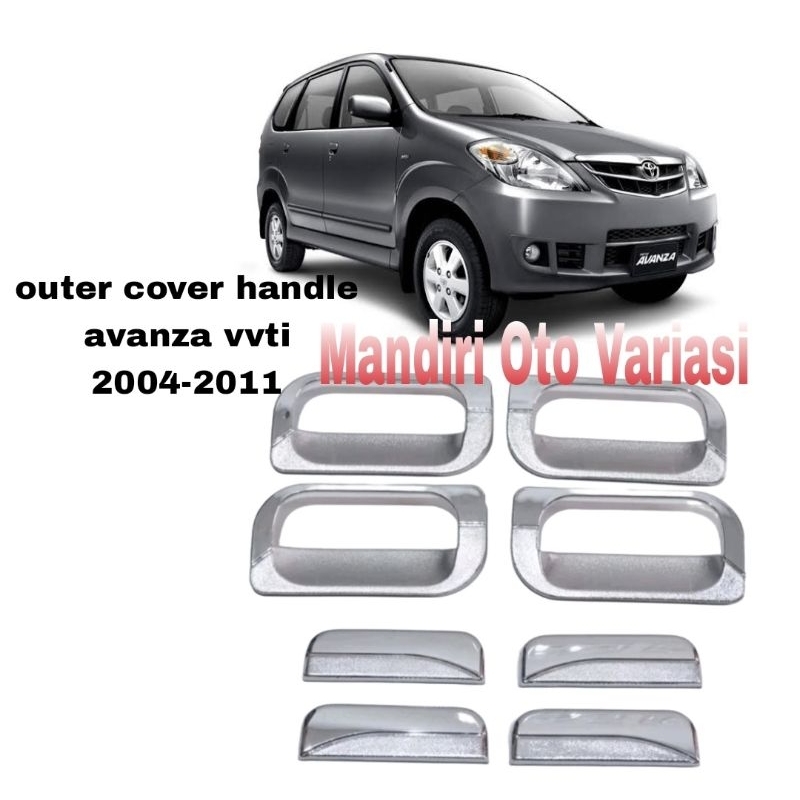 Outer dan handle pintu mobil avanza xenia 2005-2011 crome variasi hiasan eksterior mobil