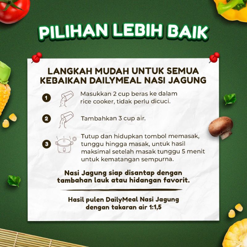 DailyMeal Rice Beras Nasi Jagung 1 kg