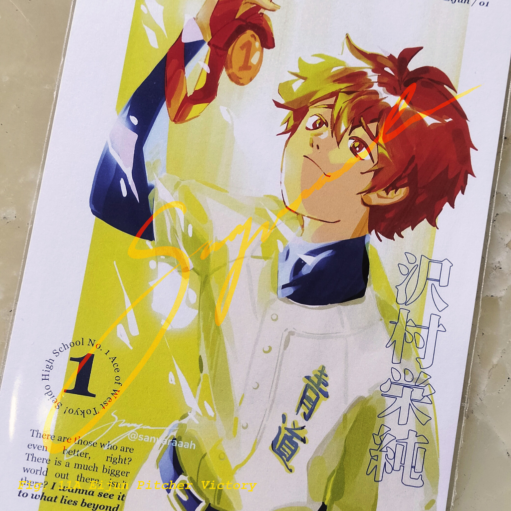 Daiya no Ace/Diamond no Ace/Ace of Diamond Sawamura Eijun Pitcher Seido A5 Art Prints Postcard