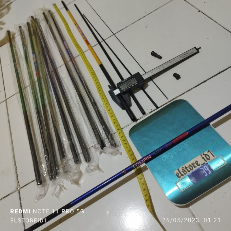 Joran Tegek Cenul Pancing 210 MASTERPOLE, Fukushima TOMAN Magesty 210