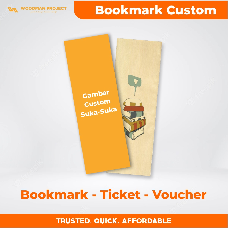

Pembatas Buku Custom / Bookmark Custom / Cetak Tiket / Cetak Voucher