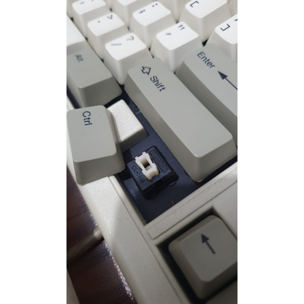 Keyboard Mechanical Jadul Dai-ichi Vintage Retrobright &amp; Lube