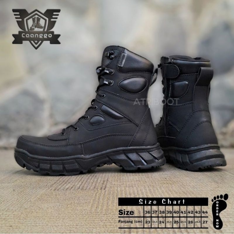 SEPATU PDL TNI POLRI POLPP SECURITY SAFETY UJUNG BESI ORIGINAL CAANGGO MILITERY