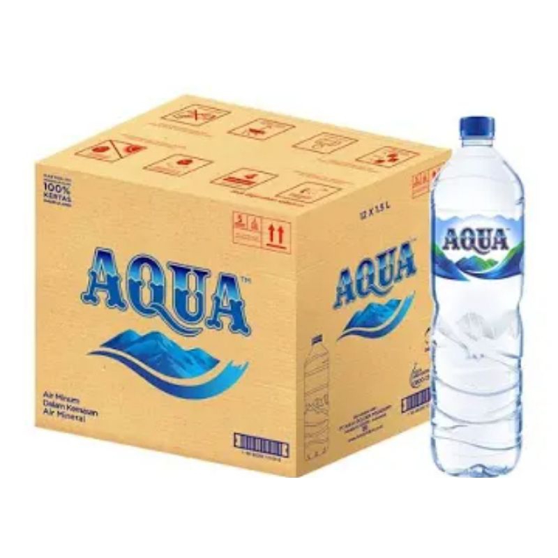 

Aqua Besar 1500 ML atau 1,5 Liter Dus Karton