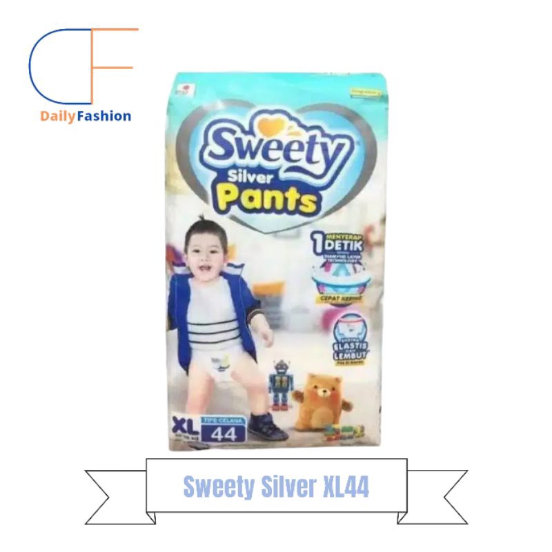 PEMPERS SWEETY SILVER PANTS XL44 / SWEETY SILVER XL GROSIR MURAH