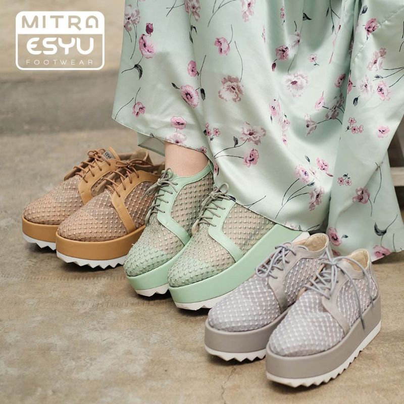 Belinda series sepatu wedges esyu