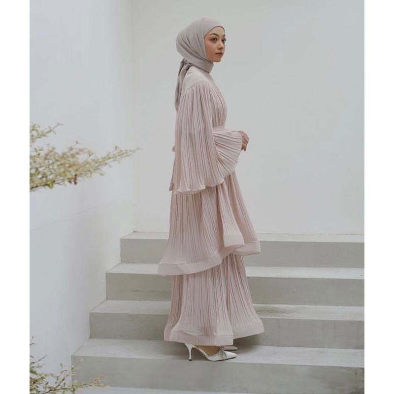 For Rent (Untuk Sewa) Set Dress Pesta Aura Label Madeline Dress Kondangan Acara Maternity Nikahan Le