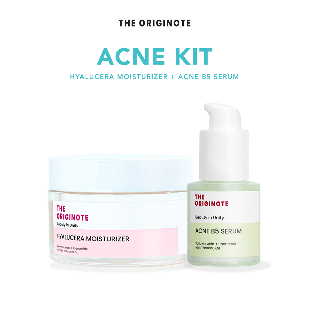 (READY) SPECIAL BUNDLE 2in1 The Originote - Moisturizer + Serum Acne B5 / Acne kit 2in1