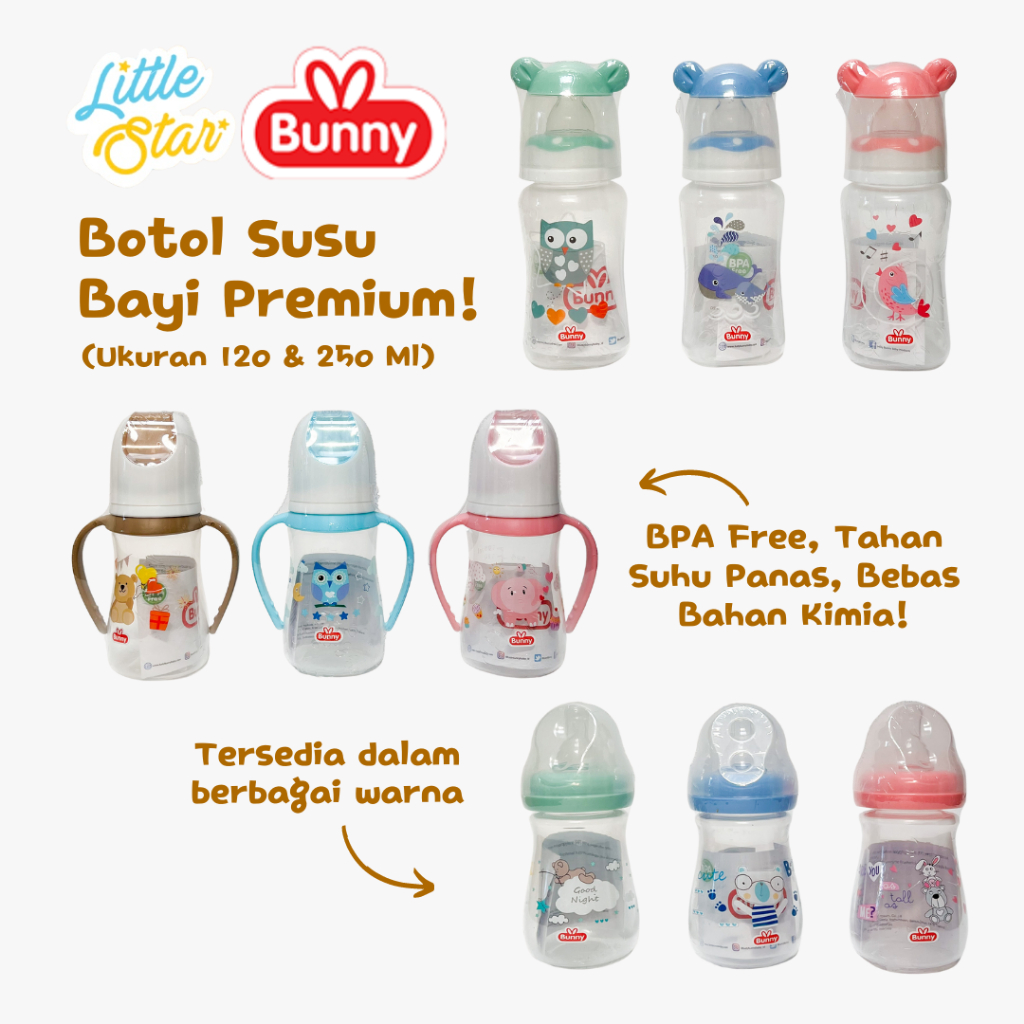 Botol Susu Dot Bayi Lusty Bunny Training Cup Baby Feeding Bottle Tempat Minum Anak BPA Free