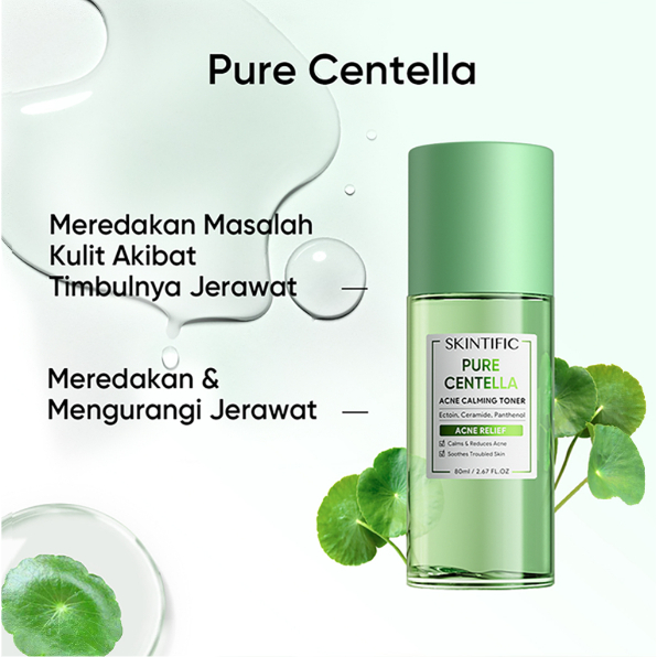 SKINTIFIC Pure Centella Acne Calming Toner 80ml