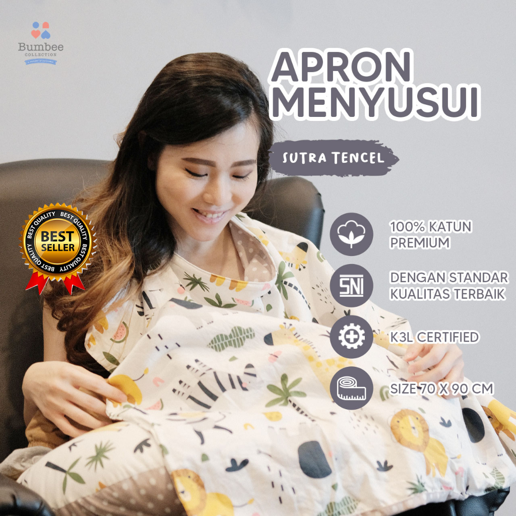 Bumbee Collection - Apron Menyusui Ready Stock