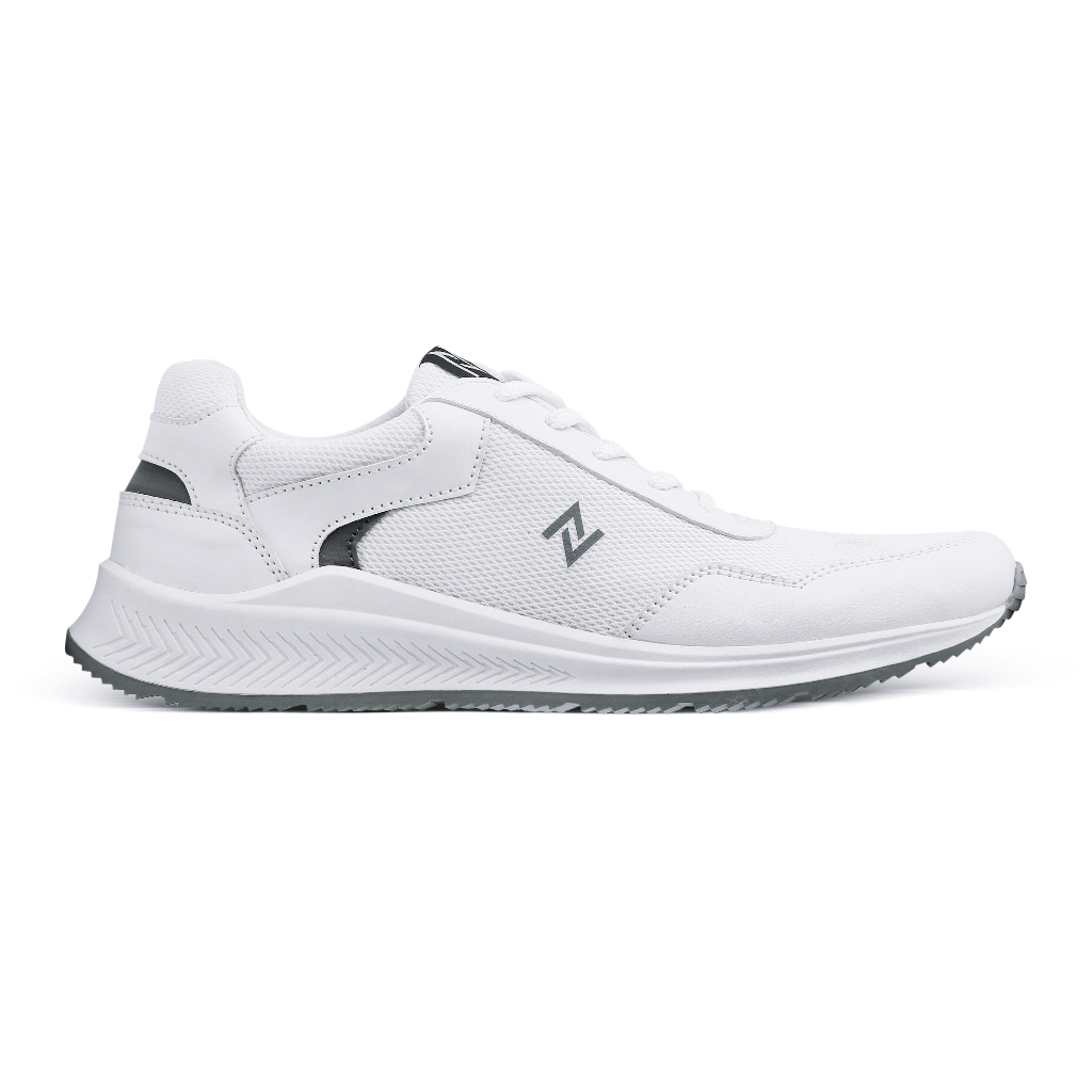 Sepatu Sneakers Pria Casual Sporty Shoes Running Original Naz Kerja Hangout Travelling Trendi Lucky White