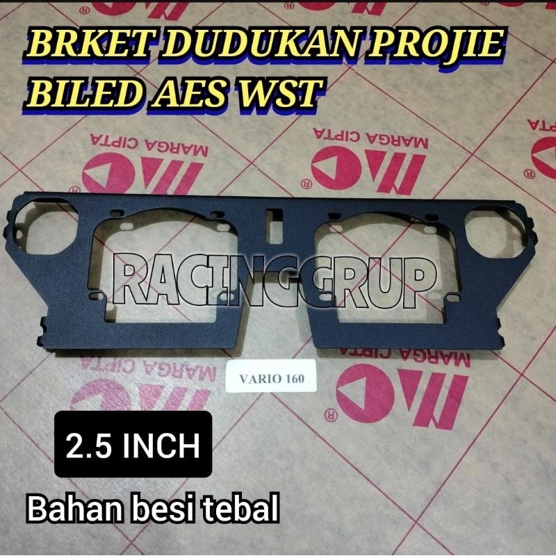 Breket Dudukan Lampu Projie Biled AES 2.5 Inch Vario 160 New