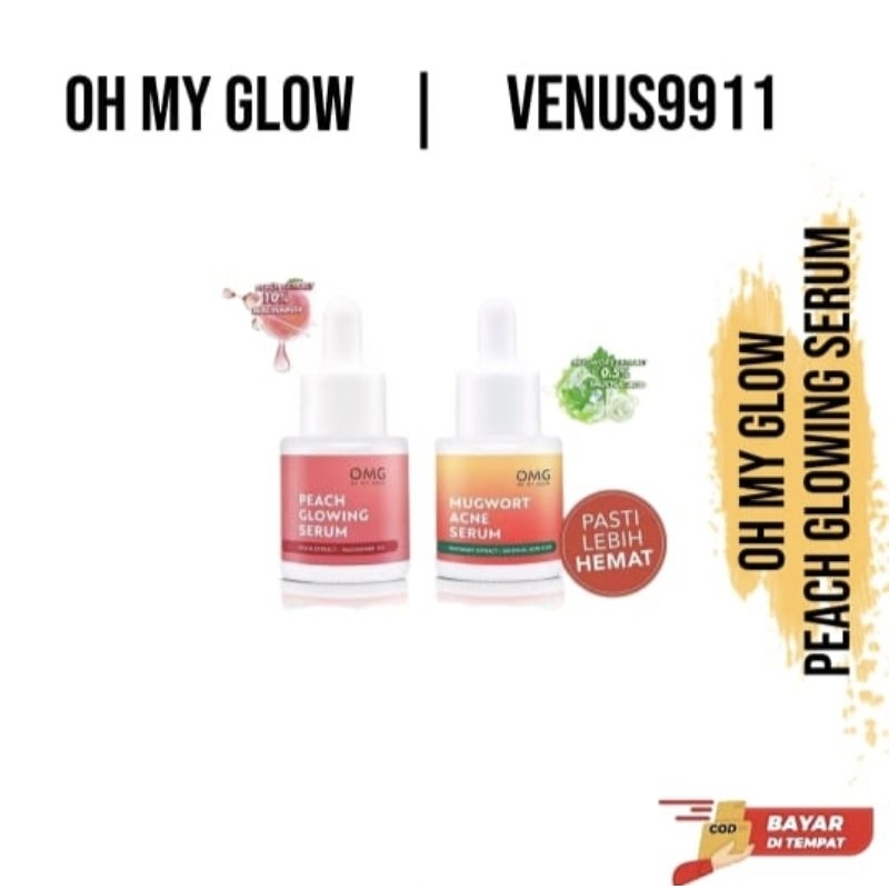 OMG PEACH GLOWING SERUM 20ML//7.5ML