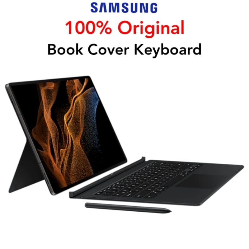 Original Keyboard Samsung Tab S8 Ultra S8 Plus 5G S7 FE S8+ S7+ S7FE Touchpad Trackpad Book Cover Bookcover