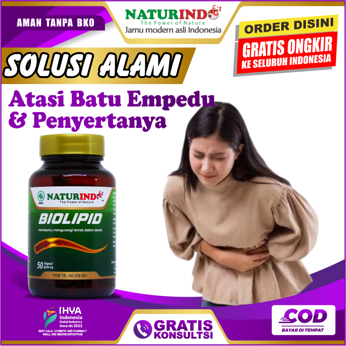 BIOLIPID OBAT BATU EMPEDU HERBAL BIOLIPID OBAT HERBAL BATU EMPEDU HANCUR NATURINDO