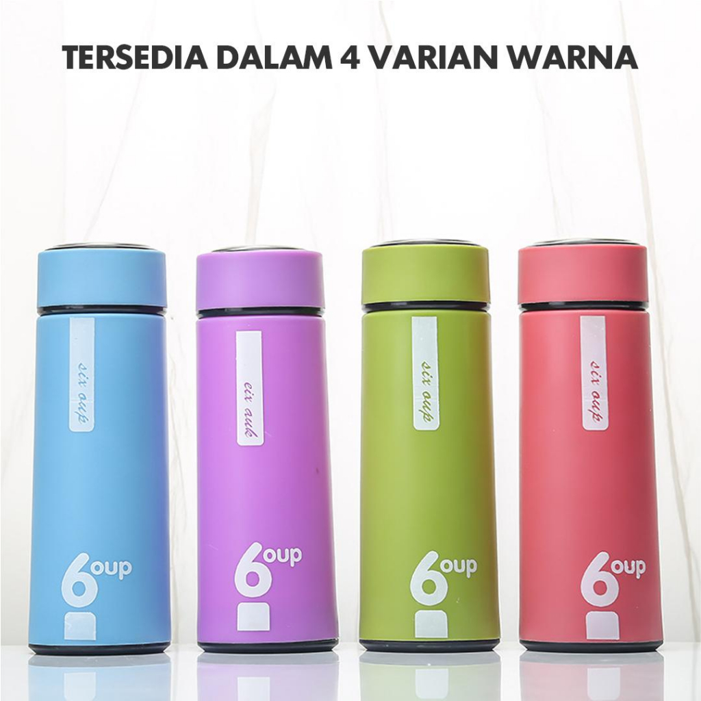 Botol Minum Kaca Six Oup I Beling Cover Plastik 6oup Logo | Tumbler Unik Motif Six Oup 450 ML