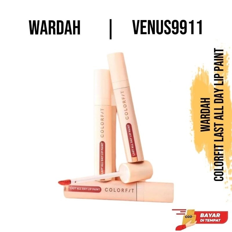 WARDAH LIPCREAM COLORFIT LAST ALL DAY LIP PAINT