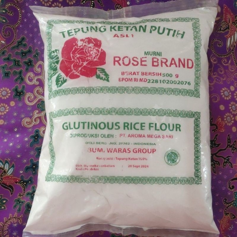 

Tepung ketan Rose Brand 500gram