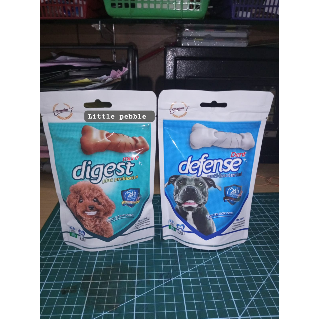 Snack Anjing Gnawlers Dent Defense Digest More 7pcs 105gr Dog Treats - Digest More